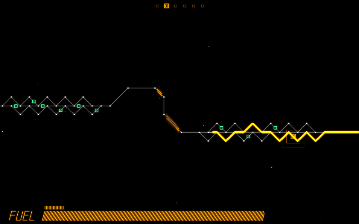 Trace Vector (Windows) screenshot: A quick series of turns in the third environment