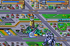 Godzilla: Domination! (Game Boy Advance) screenshot: He's hit you hard there