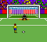 Ronaldo V-Soccer (Game Boy Color) screenshot: Penalty kick