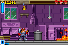 Rescue Heroes: Billy Blazes (Game Boy Advance) screenshot: Inside a building