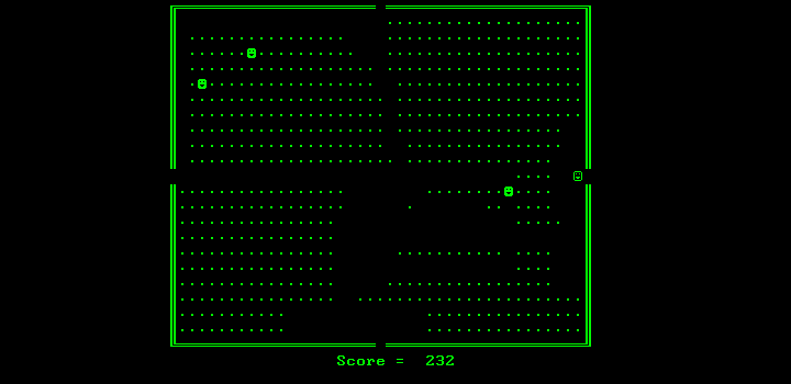 Gobble Man (DOS) screenshot: Adios, muchachos!