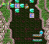 Devilish (Game Gear) screenshot: This level is an open area, with grass and earth