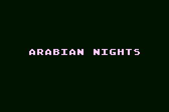 Arabian Nights (Atari 8-bit) screenshot: Title Screen