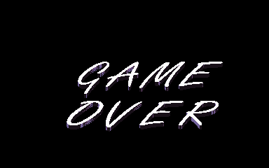 Snowboard Championship (Arcade) screenshot: Game Over