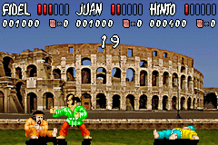 International Karate Advanced (Game Boy Advance) screenshot: Colosseum. Now that is legal. Well, at least it was... ages ago.