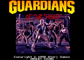 Guardians of the 'Hood (Arcade) screenshot: Title Screen