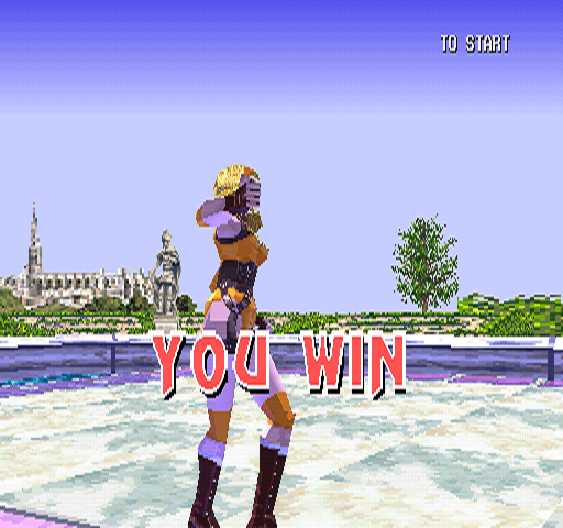 Fighters' Impact (PlayStation) screenshot: You win