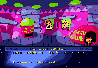Cosmic Spacehead (Amiga) screenshot: Post Office