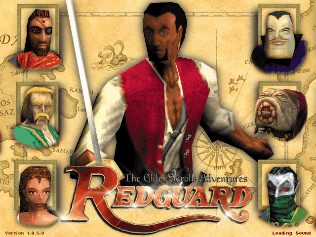 The Elder Scrolls Adventures: Redguard (Windows) screenshot: Title screen.
