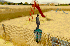 Harry Potter and the Order of the Phoenix (Game Boy Advance) screenshot: In a playground