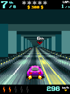 Asphalt: Urban GT (Browser) screenshot: Driving through a tunnel