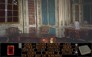 Sheer Agony (Atari ST) screenshot: (Falcon030) You open a cupboard in the library
