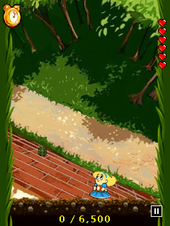 Alice in Bomberland (J2ME) screenshot: Humpty Dumpty throws these grenades