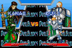 Dual Blades (Game Boy Advance) screenshot: The next fight