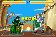 Dual Blades (Game Boy Advance) screenshot: Begin