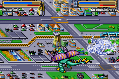 Godzilla: Domination! (Game Boy Advance) screenshot: Hit him with your tail