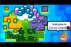 Go! Go! Beckham! Adventure On Soccer Island (Game Boy Advance) screenshot: Welcome to Soccer Island