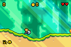 Go! Go! Beckham! Adventure On Soccer Island (Game Boy Advance) screenshot: Running with your ball