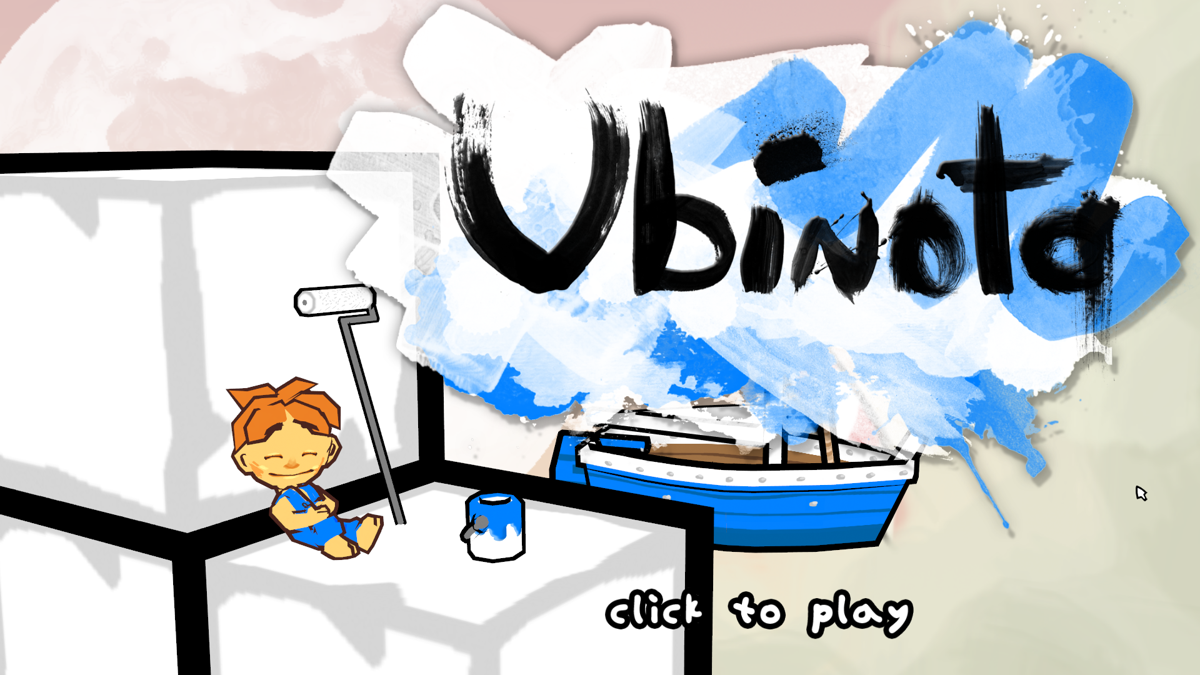 Ubinota (Windows) screenshot: Title screen.