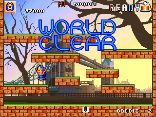 Fancy World: Earth of Crisis (Arcade) screenshot: World clear