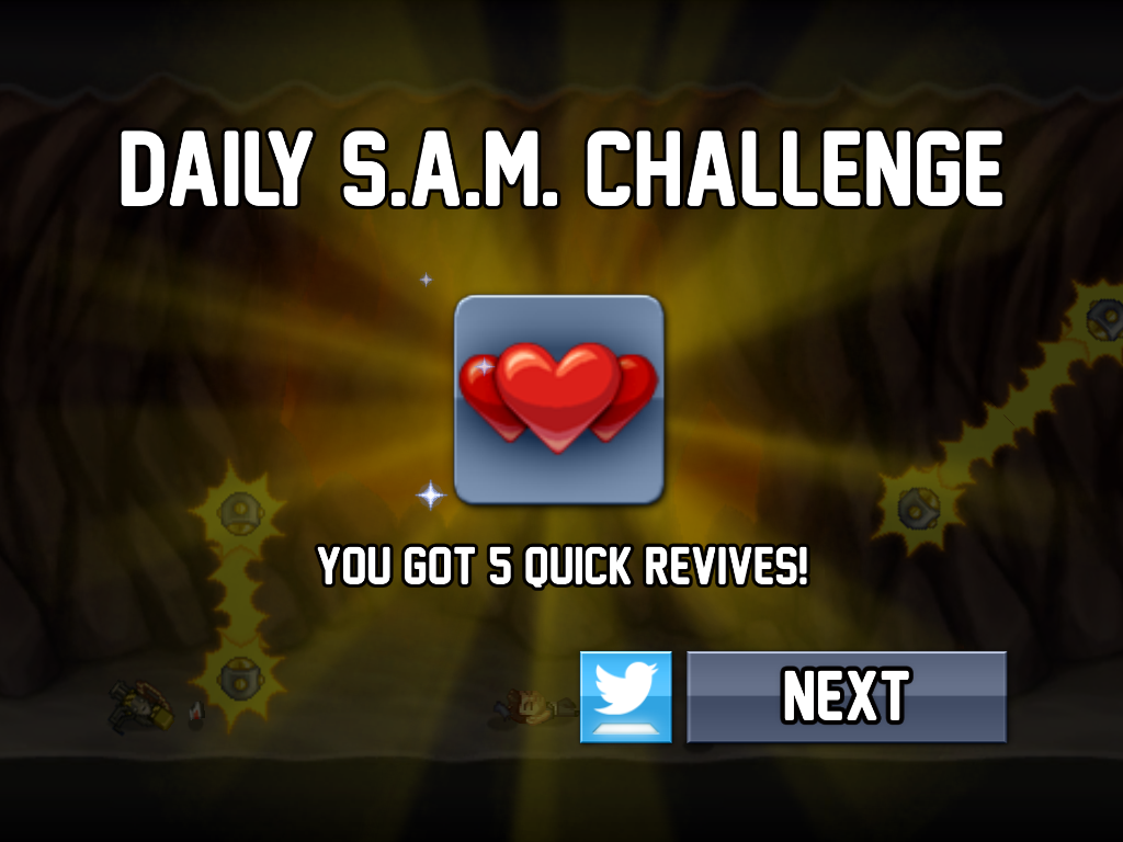 Screenshot of Jetpack Joyride (iPad, 2011) MobyGames