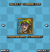 Micro Machines (J2ME) screenshot: Character selection