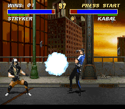 Mortal Kombat 3 (SNES) screenshot: Cabal's cannon