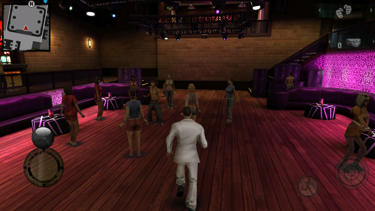 Gangstar Rio: City of Saints (Android) screenshot: Inside a club
