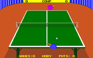 Superstar Indoor Sports (Amiga) screenshot: Table tennis