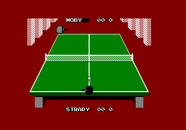 Superstar Indoor Sports (Amstrad CPC) screenshot: Ping pong