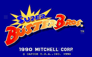 Super Buster Bros. (Arcade) screenshot: Title Screen (US)