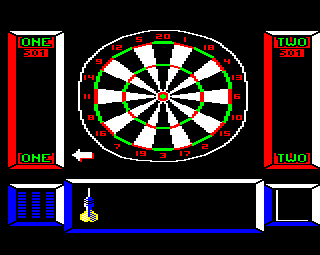 Superstar Indoor Sports (BBC Micro) screenshot: Darts