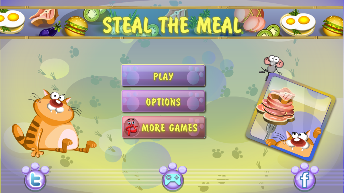 Steal the Meal (Android) screenshot: Main Menu