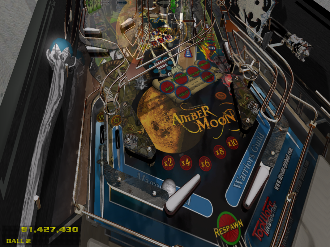 Dream Pinball 3D (Windows) screenshot: Ivory ball