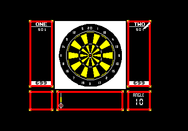 Superstar Indoor Sports (Amstrad CPC) screenshot: Darts