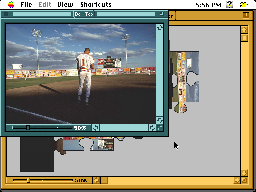PicturePuzzle (Macintosh) screenshot: Showing box top view