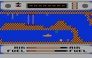 Periscope Up (Atari 8-bit) screenshot: Extra fuel