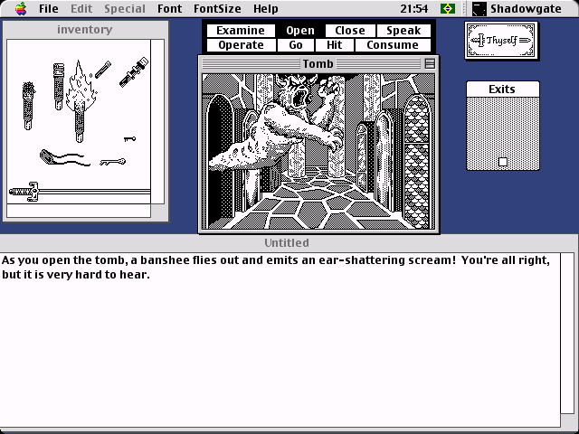 Shadowgate (Macintosh) screenshot: Banshee