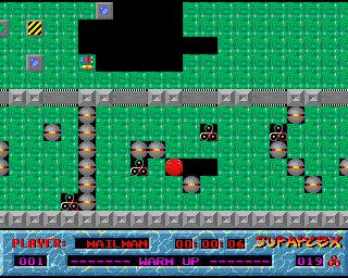 Supaplex (Amiga) screenshot: Level 1 - Easy Peasy