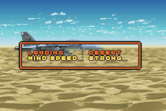 Super Hornet F/A 18F (Game Boy Advance) screenshot: Practice Landing menu