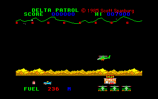 Delta Patrol (Amiga) screenshot: This car rebuilds the gas stations