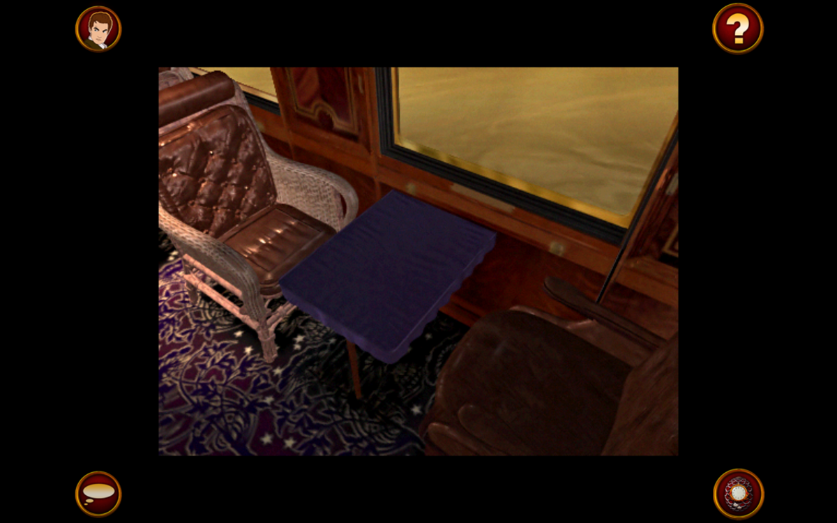 The Last Express: Gold Edition (Windows) screenshot: Elegant, leather seating