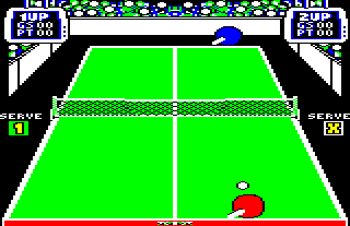 Superstar Indoor Sports (BBC Micro) screenshot: Ping pong