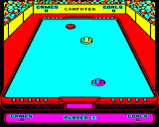 Superstar Indoor Sports (BBC Micro) screenshot: Air hockey