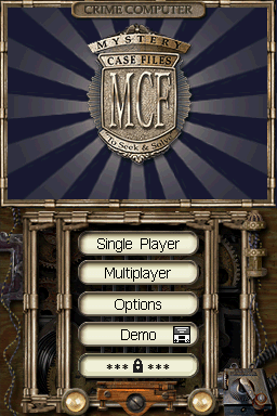 Mystery Case Files: MillionHeir (Nintendo DS) screenshot: Main Menu