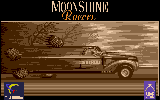 Moonshine Racers (Amiga) screenshot: Loading screen.