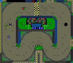 American Speedway (Arcade) screenshot: The second track adds some more turns.