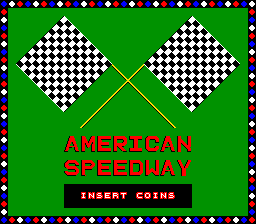 American Speedway (Arcade) screenshot: Title screen
