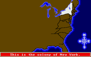 All About America (Amiga) screenshot: The look & learn option