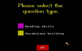 All About America (Amiga) screenshot: There are two kinds of question sets